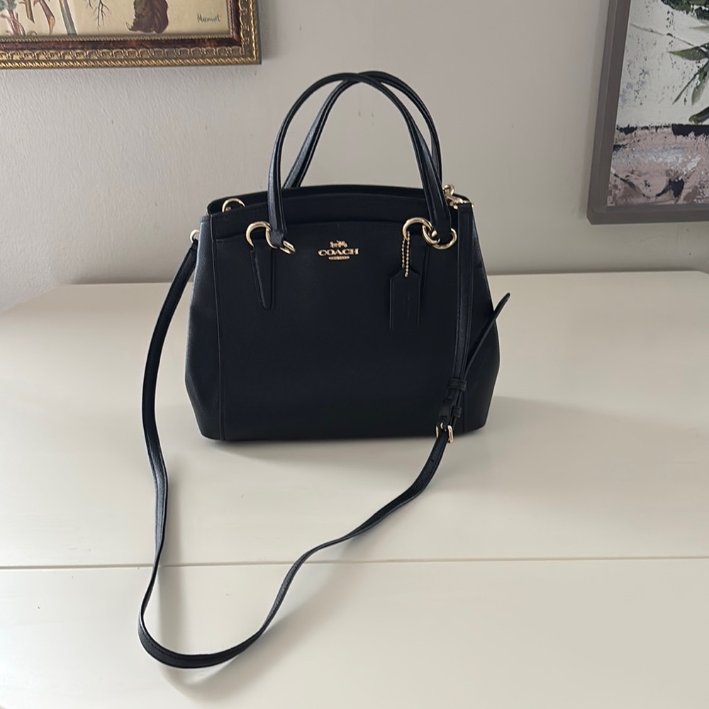 Coach Black Leather Handbag